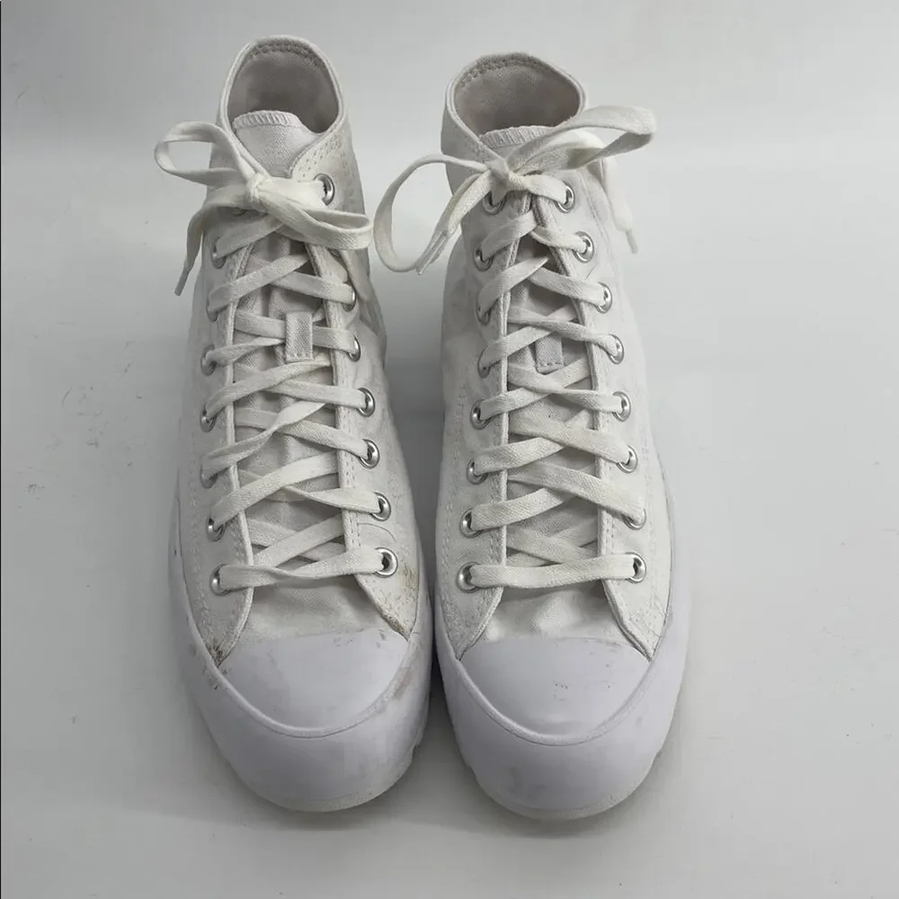 Converse Chuck Taylor All Star lugged hi top lace up sneaker shoes sz 10 - Picture 2 of 7